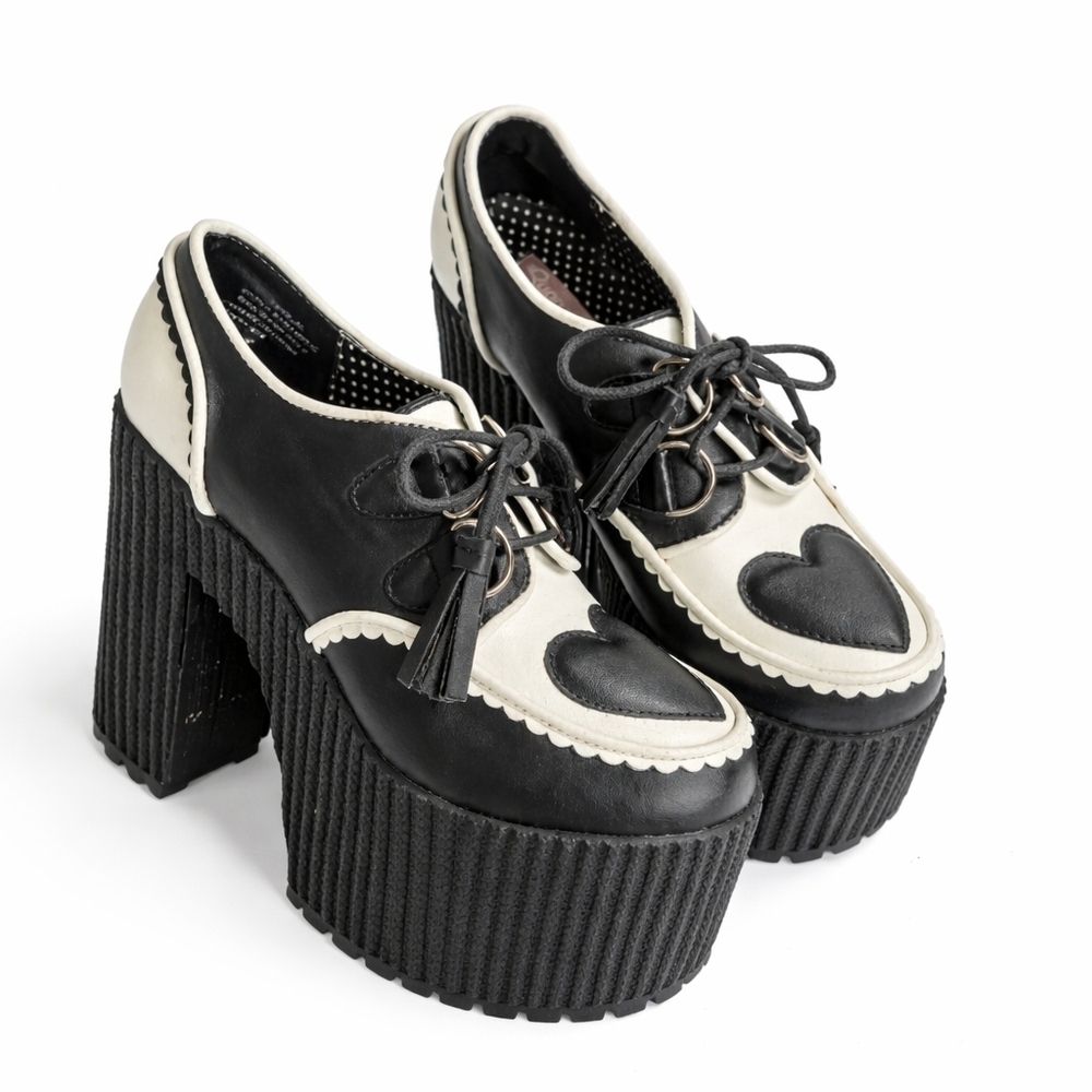 Sugar Baby laly black platform heels kawaii cosplay dolls kill sz 6